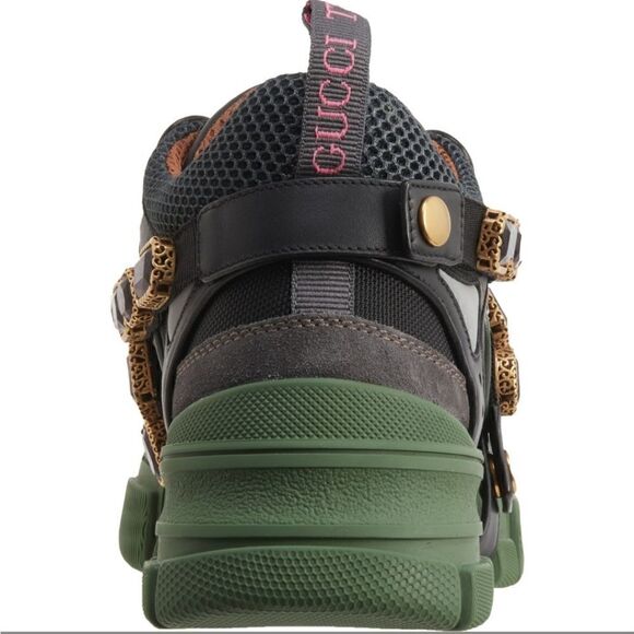 Gucci Flashtrek Hiking Sneakers Graphite Dark Gray Size 37 - Picture 3 of 16